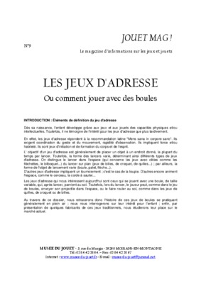 catalogue jeux plein air Book