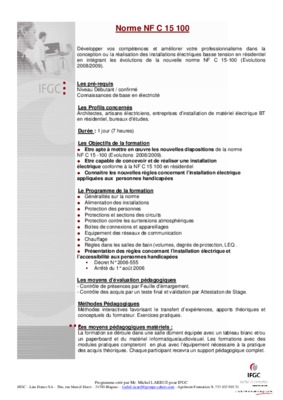 norme 2012 hager nfc15100 Book
