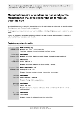 manutentionnaire Book