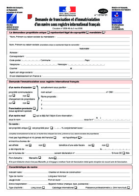 demande de francisation Book