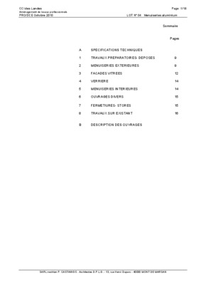index bt menuiserie Book
