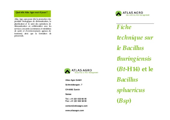 proteine toxique bacillus thuringiensis Book