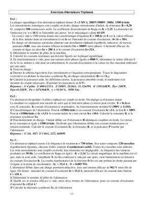 exercices alternateurs Book