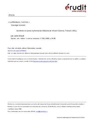 autofiction reflexif Book