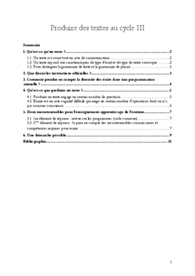 produire en france cycle 3 Book