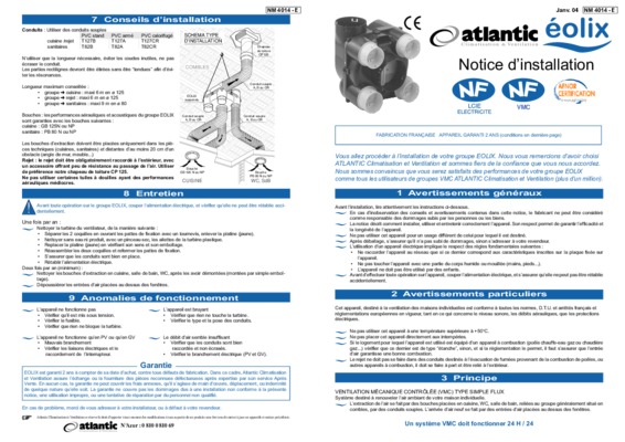 eolix vmc raccordements Book