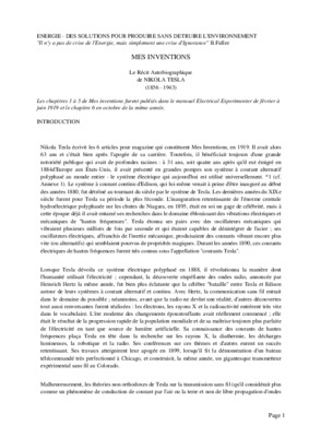 brevets nicola tesla complet pdf Book