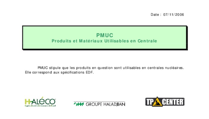 liste des produits pmuc Book