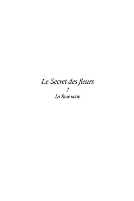 le secret des fleurs Book