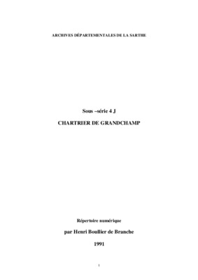 chartrier Book