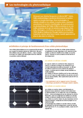 differentes generation photovoltaique technologies Book