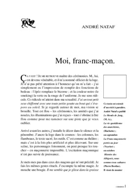 le venerable maitre franc macon Book