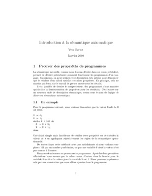 semantique axiomatique Book