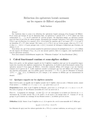 operateurs normaux Book
