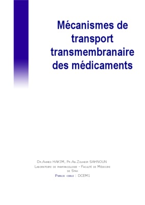 transport transmembranaire Book