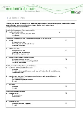 test tinetti Book