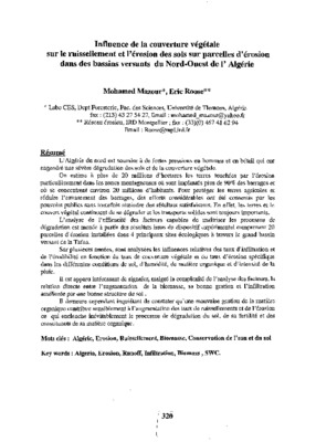 importance de la couverture vegetale aquatique Book