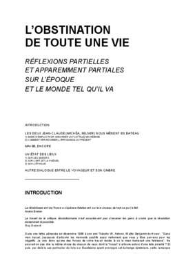 obstination Book