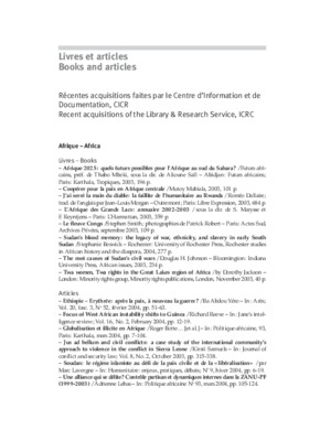 the icrc and the algerian conflict Book