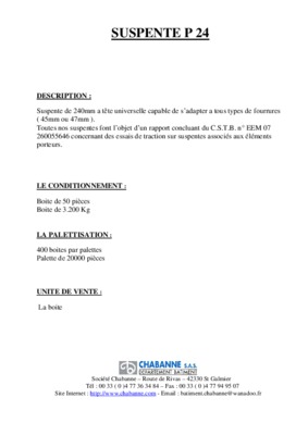 regle de pose de suspente vmc Book