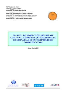 manuel de formation des relais communautaire en sante maternelle Book