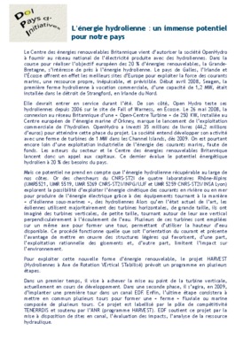 fonctionnement hydrolienne Book
