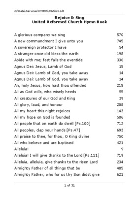 methodist hymn book Book