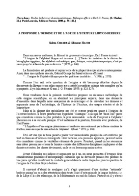 libyco punique Book