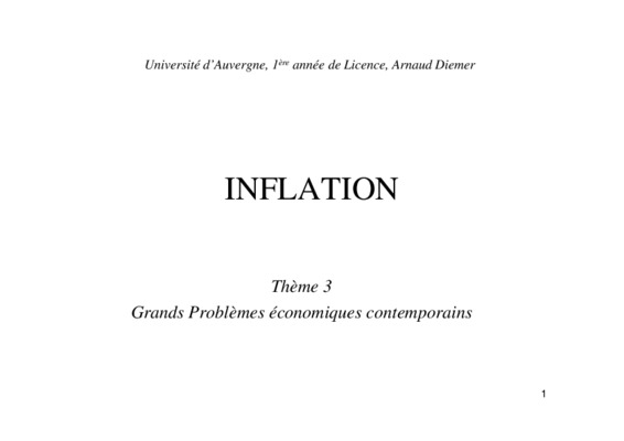 inflation Book