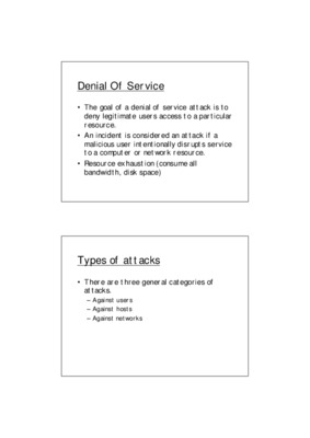 denial of service Book