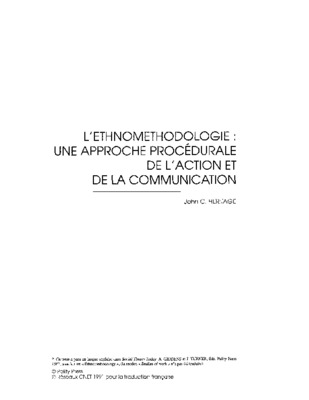 ethnomethodologie Book