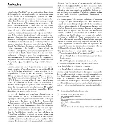 dosage de gentamycine et amikacine Book