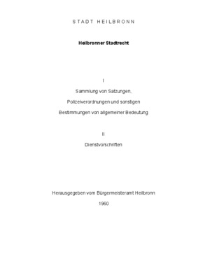 stadtrecht Book