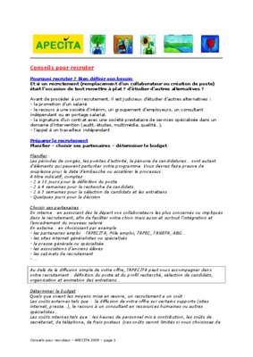 poste a recruter Book