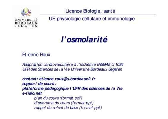osmolarite Book