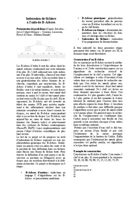 indexation de fichiers Book