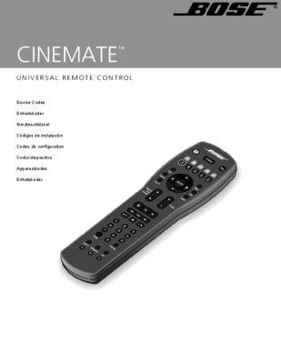 mmande bose cinemate Book