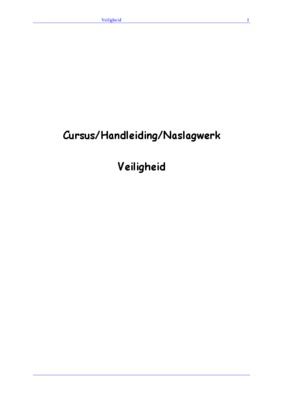 veiligheid Book