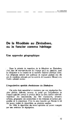 zimbabwe rhodesie Book