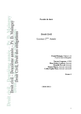 civ 1ere 6 janvier 1998 les pourparlers commentaire redige et explique Book