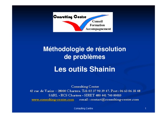 shainin Book