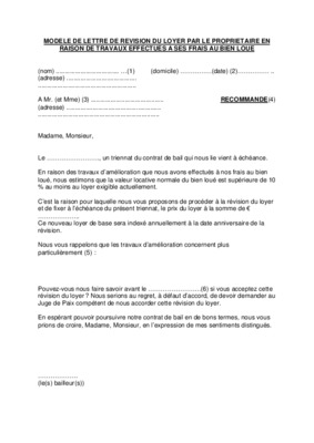 lettre d_augmentation de loyer Book