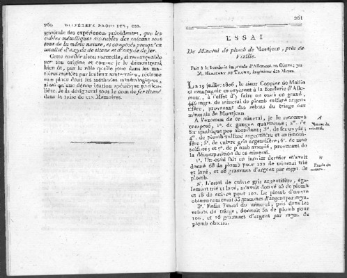 le minerai de plomb Book