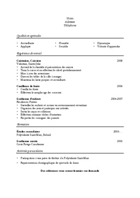 exemple de curriculum vitae espagnol Book