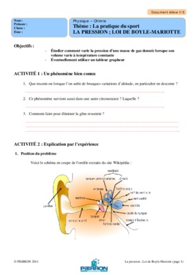 travaux pratiques de physique sur la loi de boyle et mariotte Book