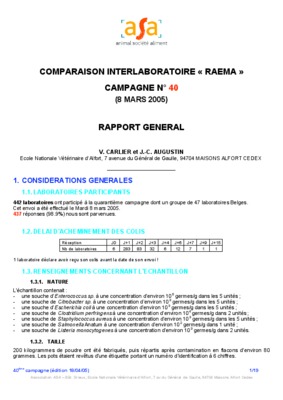 interlaboratoire comparaison essai Book