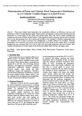 cylinder head temperature Book
