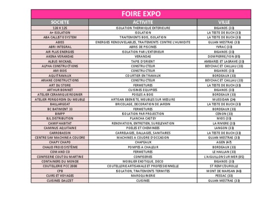 programme de foire de soukra expo 2011 Book