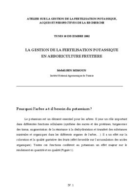 gestion de fertilisation de l_olivier Book