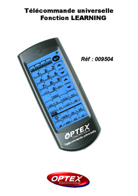 telecommande optex Book